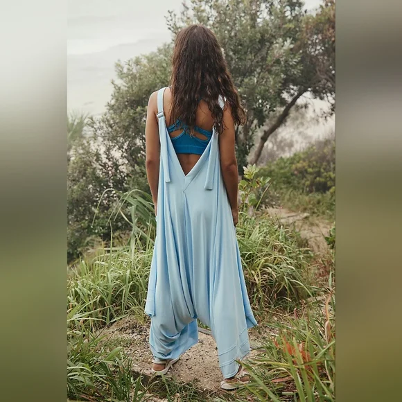 Free People Movement "Seven Stars onesie" in the color Boardwalk Blue NWOT - Picture 3 of 4